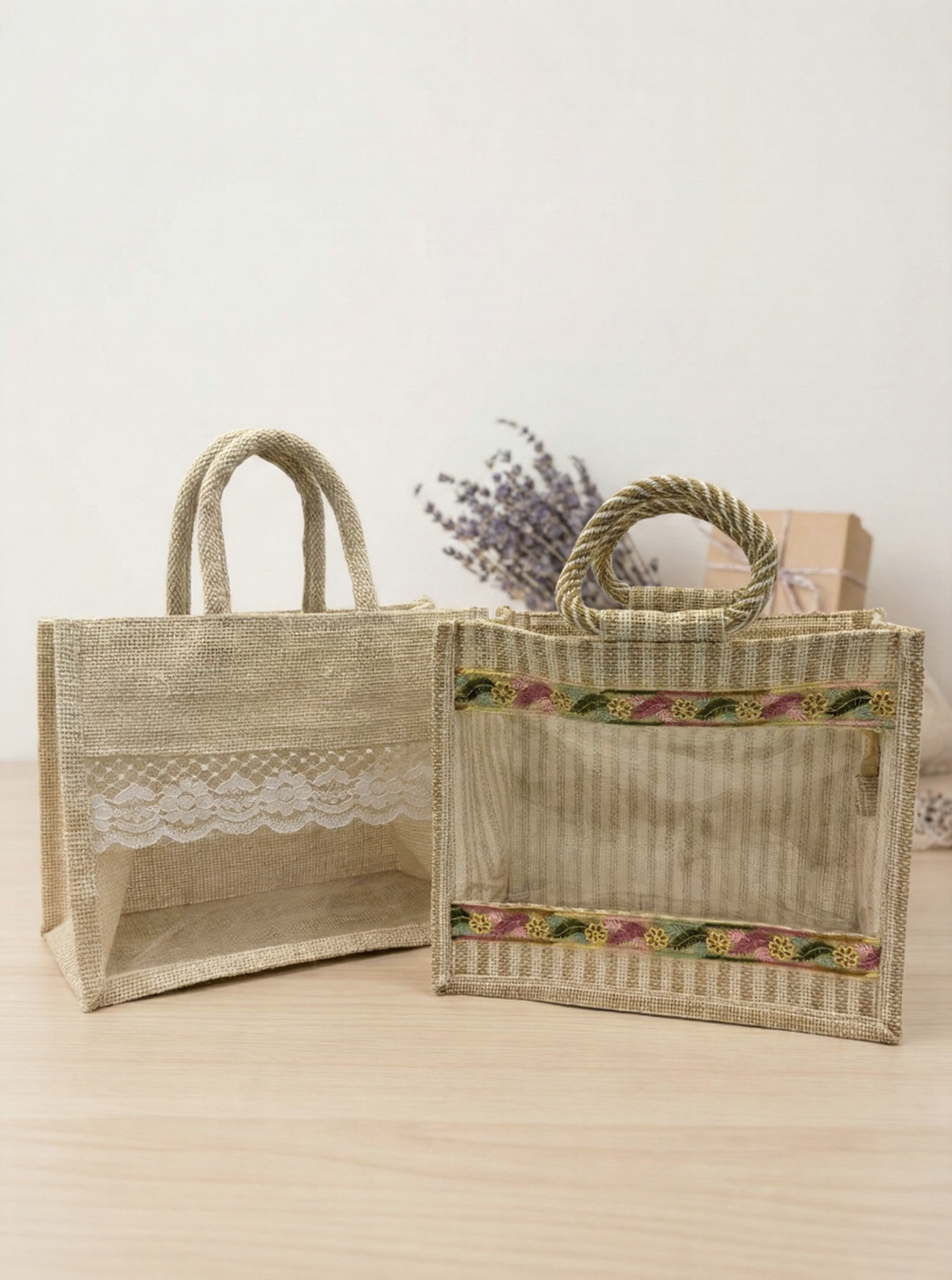 Premium Hand Crafted Jute Hamper Bags - Alter