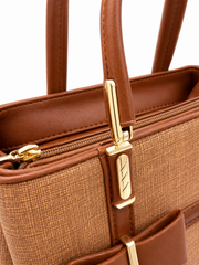 ALTER Textured Handbag with Statement Bow thumbnail