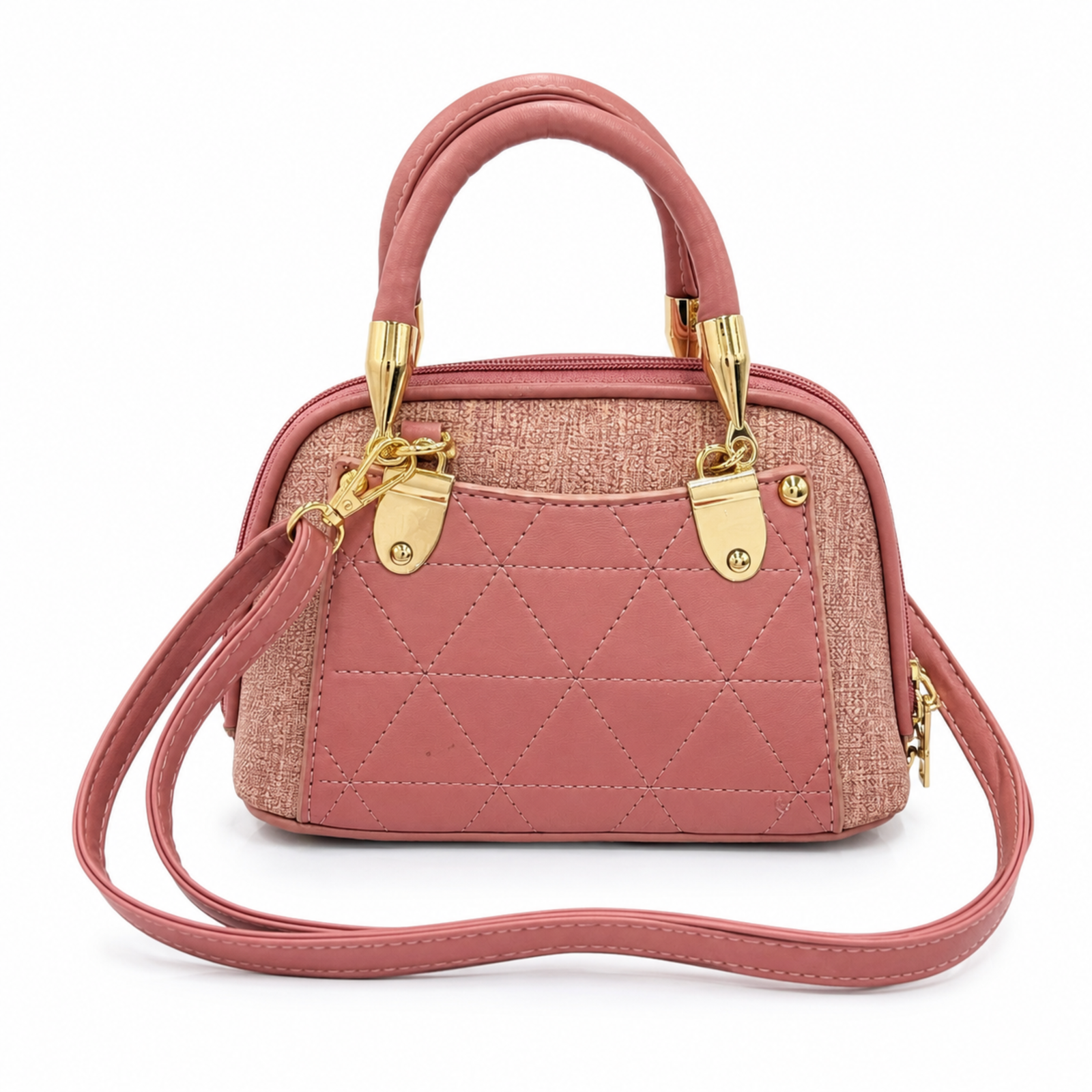Dusty Rose Quilted Handbag by Alter