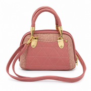 Dusty Rose Quilted Handbag thumbnail