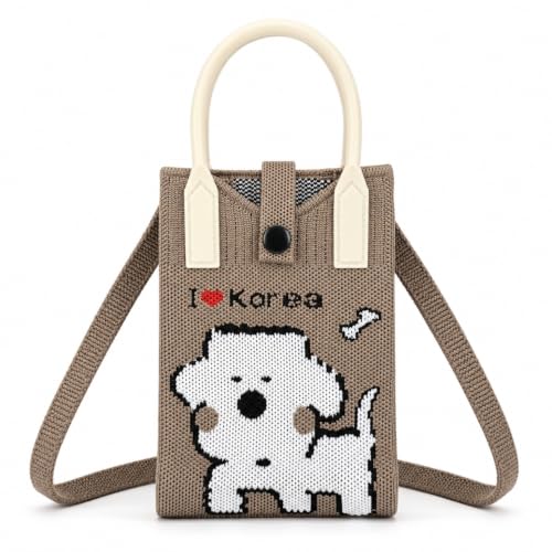 Alter Knitted Mobile Sling Bag for Women, Phone Sling Bag, Gift for Girls | Cute knitted mobile sling bag for women, gift for girls. Compact phone sling bag, crossbody strap, holds phone & wallet.|B0HC374KGP by Alter