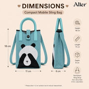 Alter Knitted Mobile Sling Bag for Women, Phone Sling Bag, Gift for Girls | Cute knitted mobile sling bag for women, gift for girls. Compact phone sling bag, crossbody strap, holds phone & wallet.|B0HC374KGP thumbnail