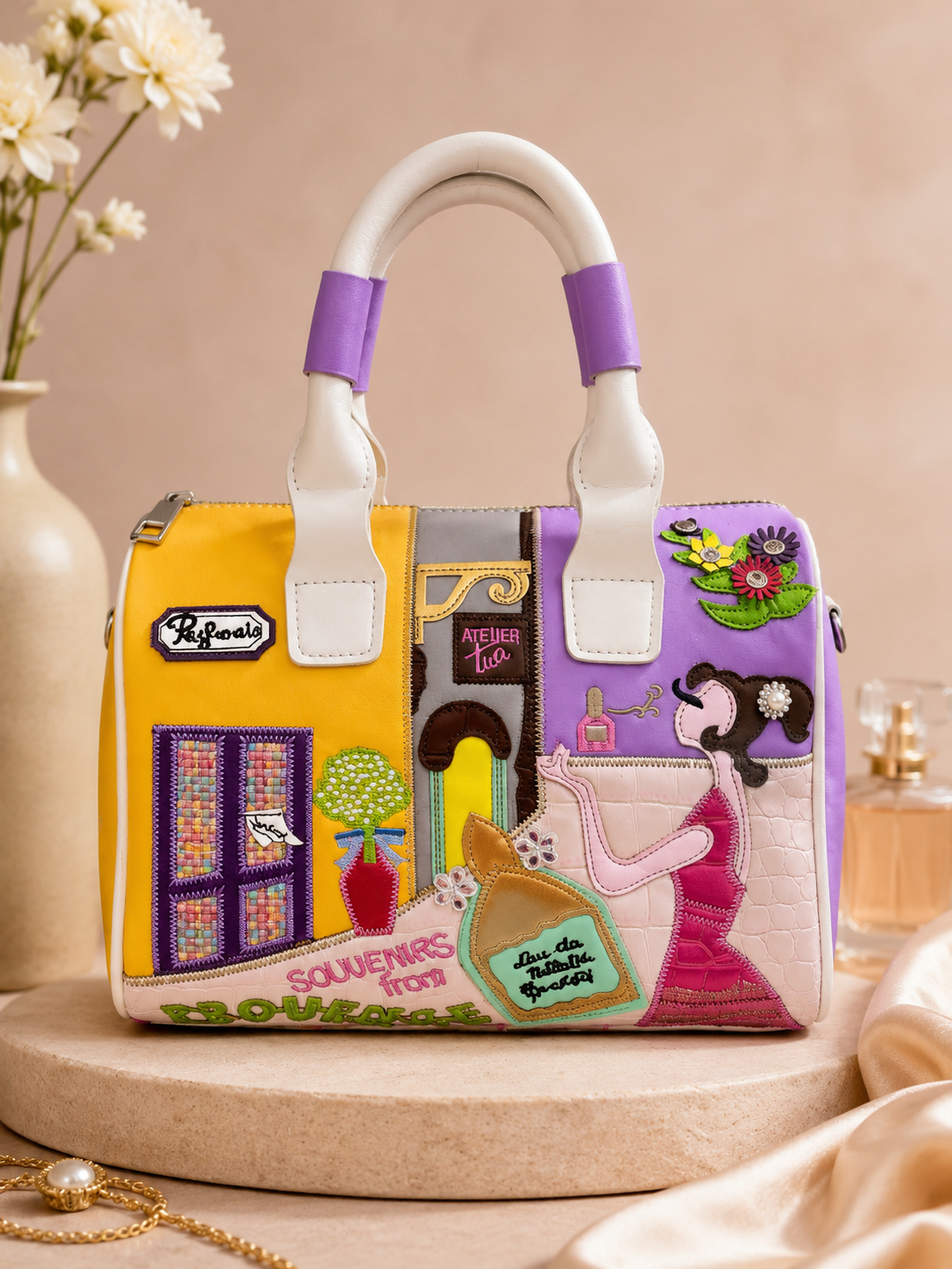 Souvenir Bag for Women – Embroidered Patchwork Handbag by Alter