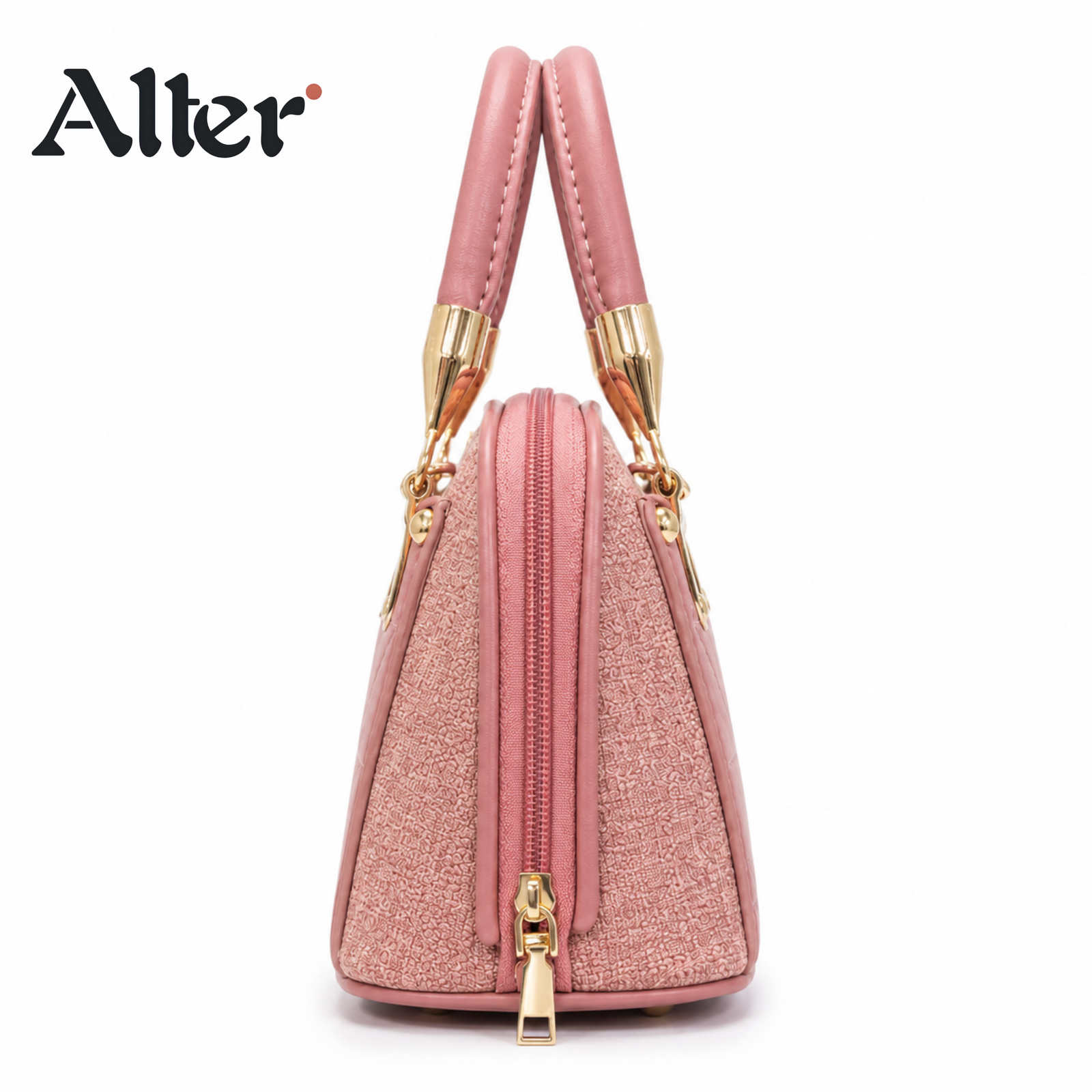 Dusty Rose Quilted Handbag by Alter