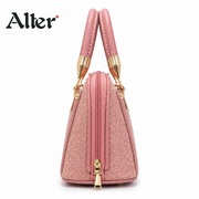 Dusty Rose Quilted Handbag thumbnail