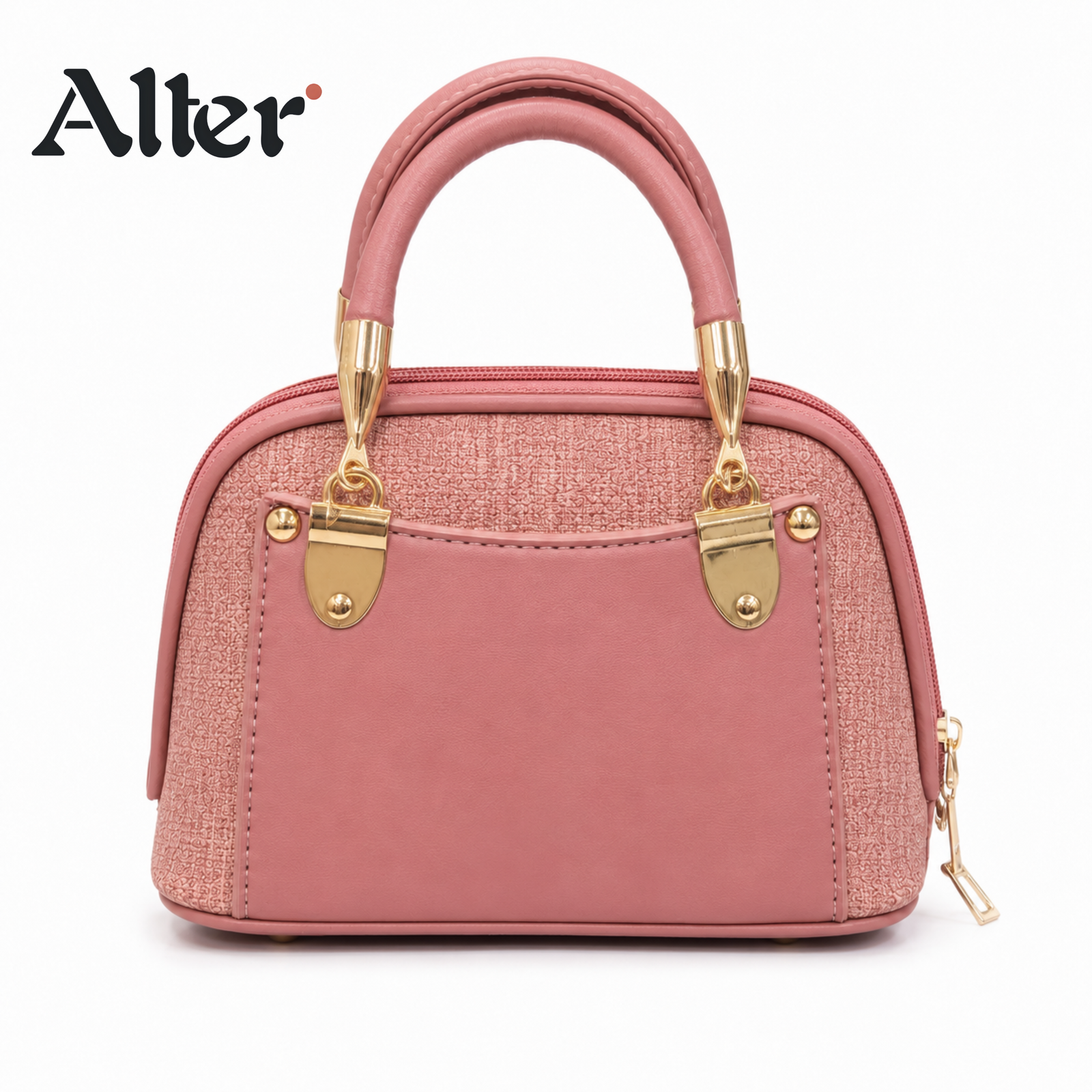Dusty Rose Quilted Handbag by Alter