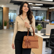 ALTER Textured Handbag with Statement Bow thumbnail