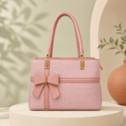 ALTER Textured Handbag with Statement Bow thumbnail