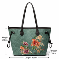 Women’s Floral Embroidered Tote Bag – Premium Everyday Carry