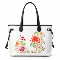 Women’s Floral Embroidered Tote Bag – Premium Everyday Carry