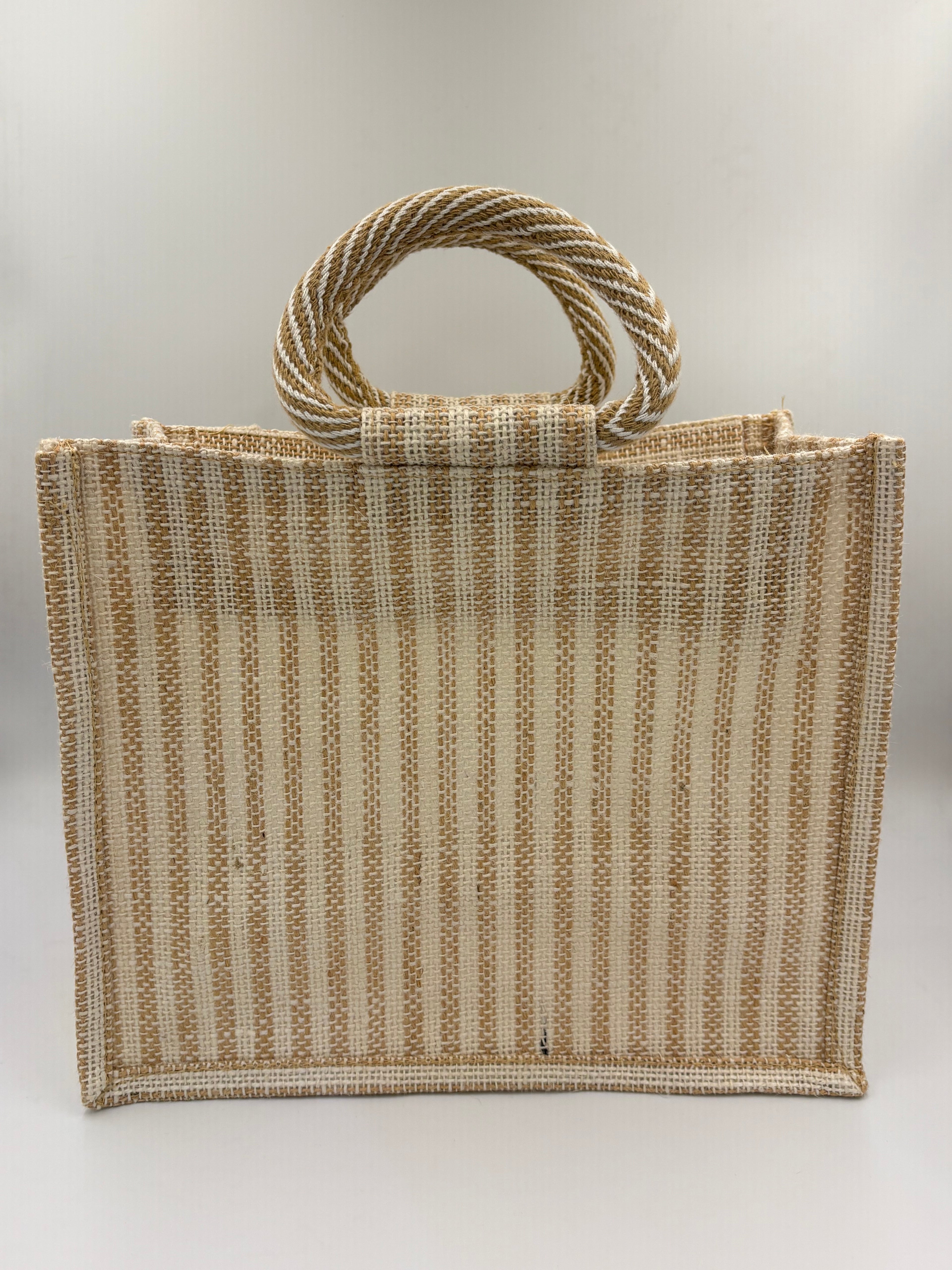 The Royal Lace Jute Hamper with Window – Luxury Trousseau Tote