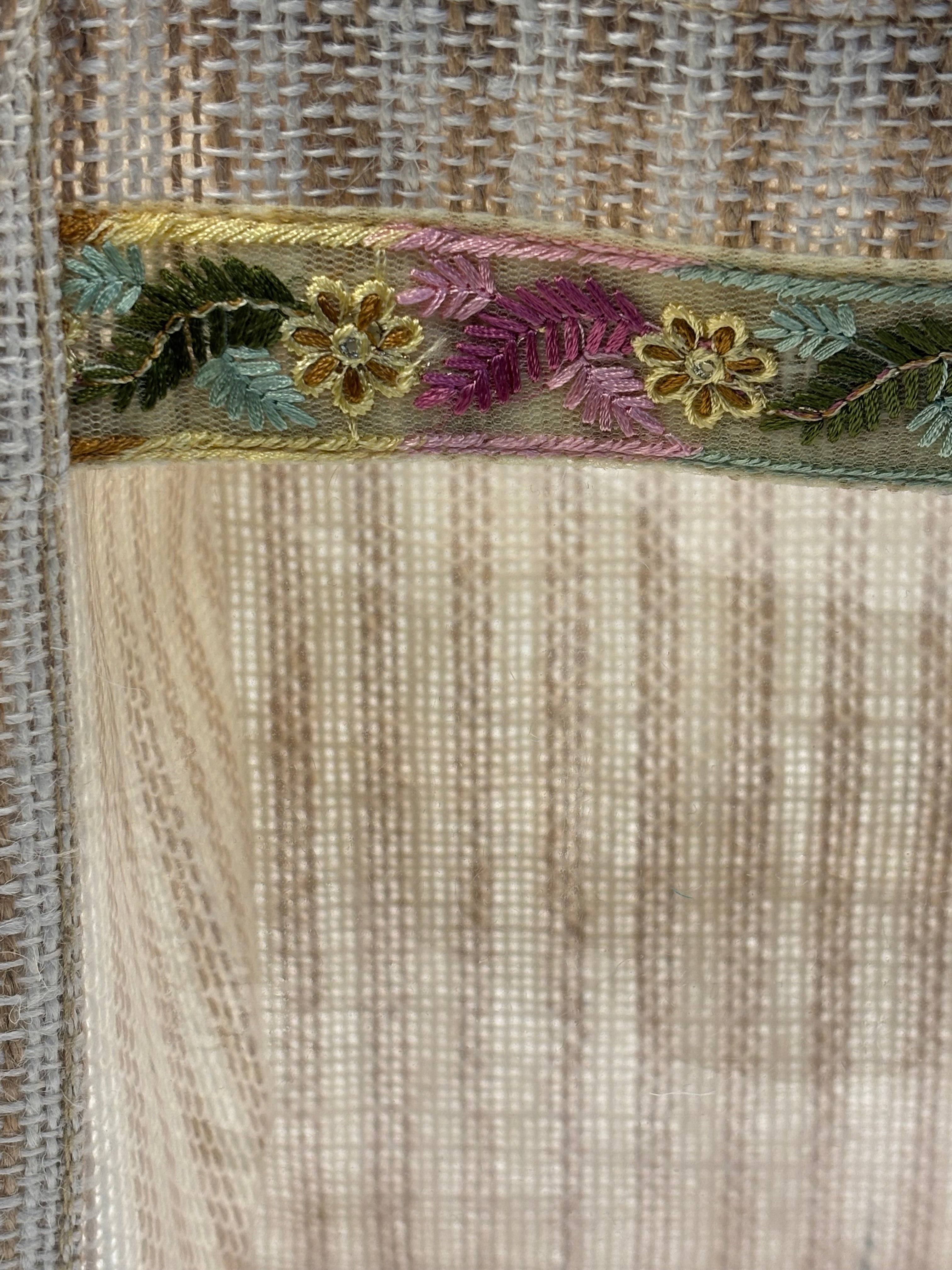 The Royal Lace Jute Hamper with Window – Luxury Trousseau Tote