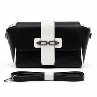 Women’s Structured Cross-Body Sling Bag with Detachable Strap