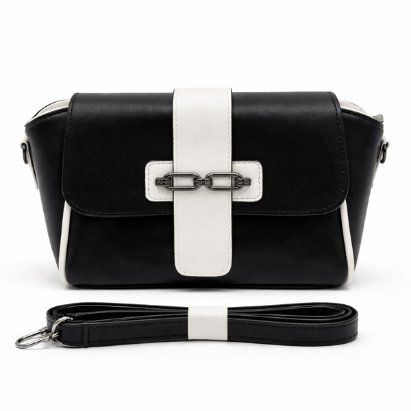 Women’s Structured Cross-Body Sling Bag with Detachable Strap