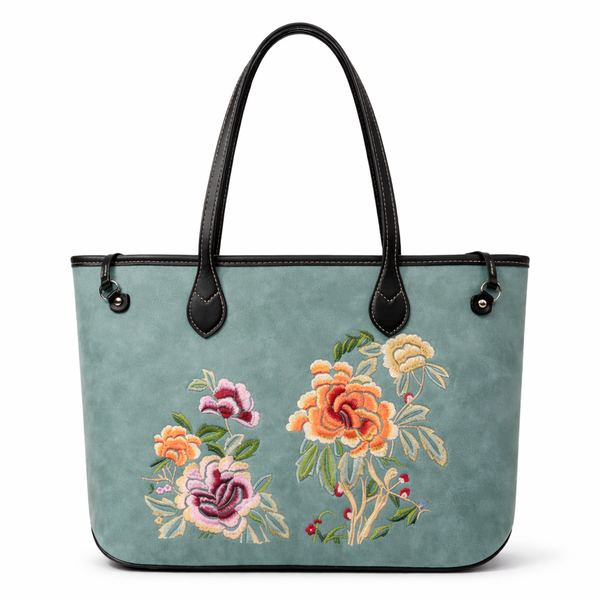 Women’s Floral Embroidered Tote Bag – Premium Everyday Carry