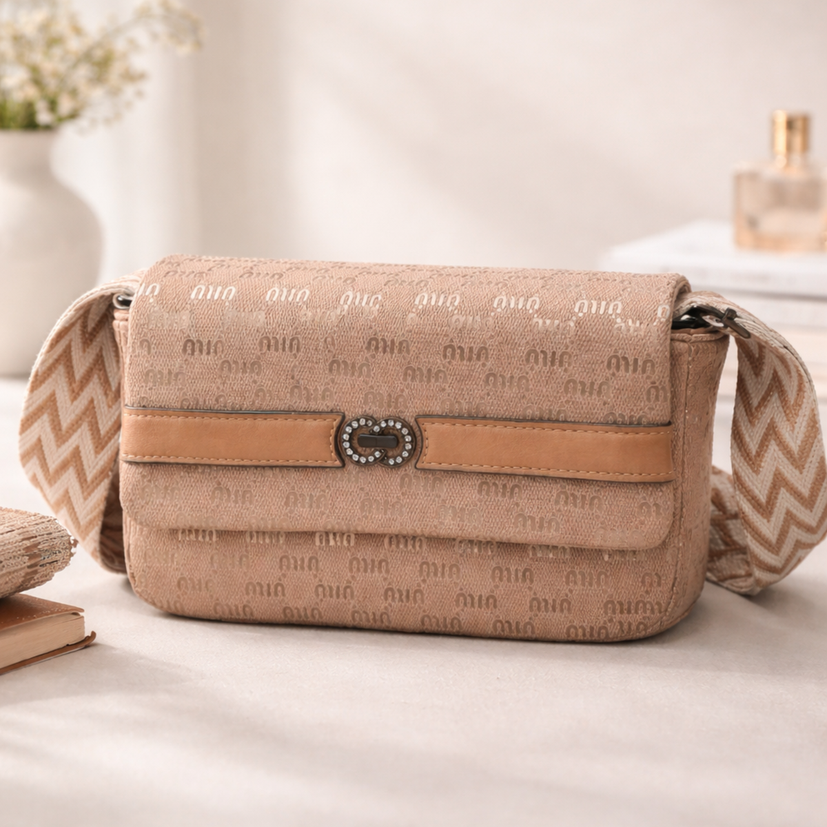 Luxury Everyday Sling Bag with Textured Finish